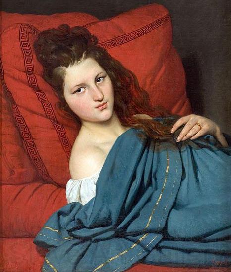 Joseph-Desire Court Woman Reclining on a Divan